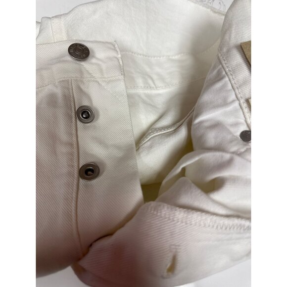 Madewell Women's Shorts Button Fly Relaxed Denim Tile White Cut Off Size 31 NWT - Picture 12 of 12